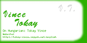 vince tokay business card